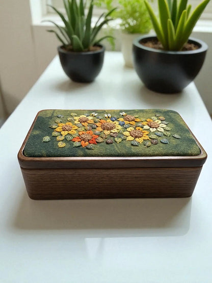 3D Sunflower Walnut Jewelry Box by Embru | Gifts for teachers My Store