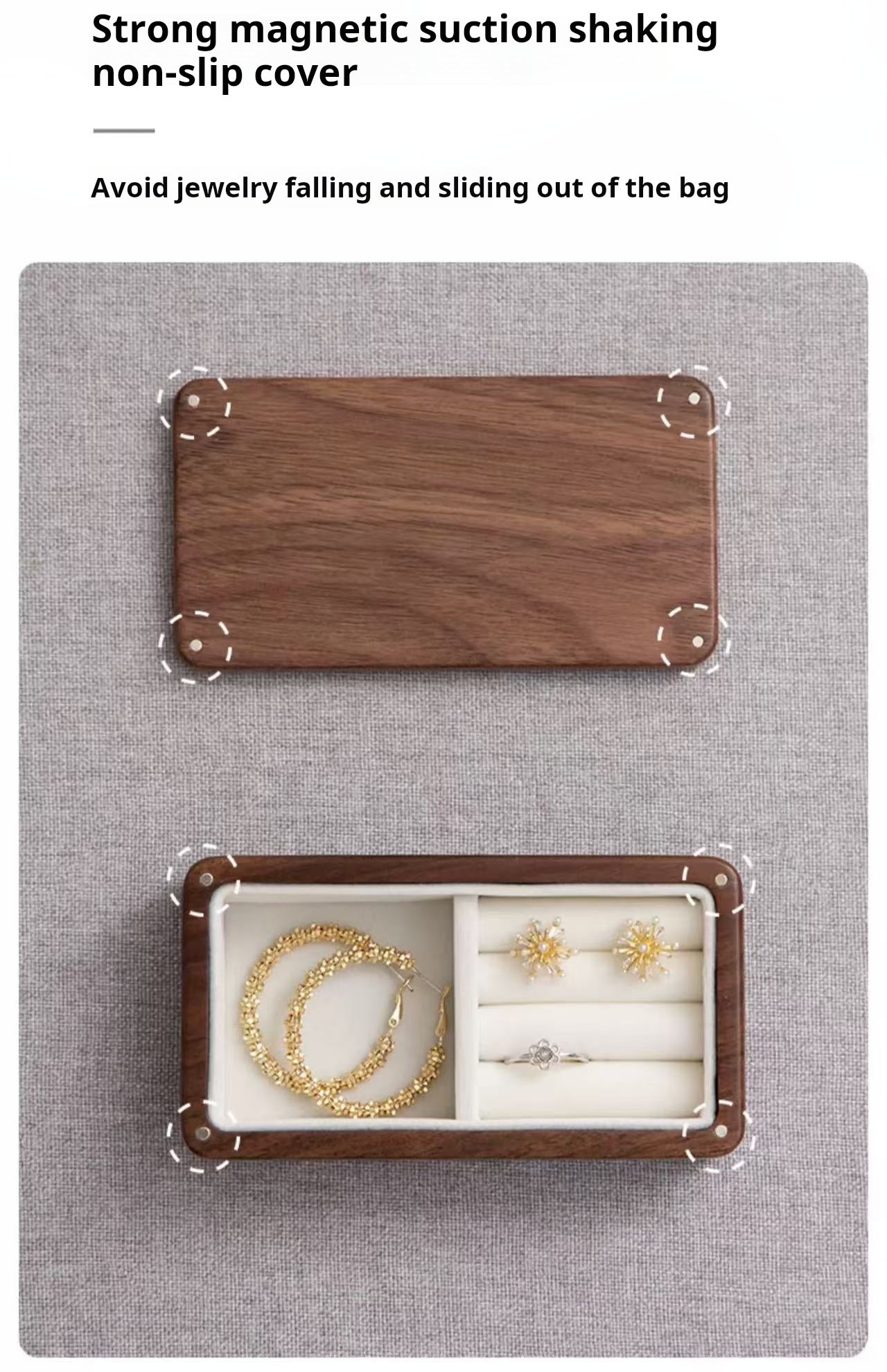 3D Sunflower Walnut Jewelry Box by Embru My Store